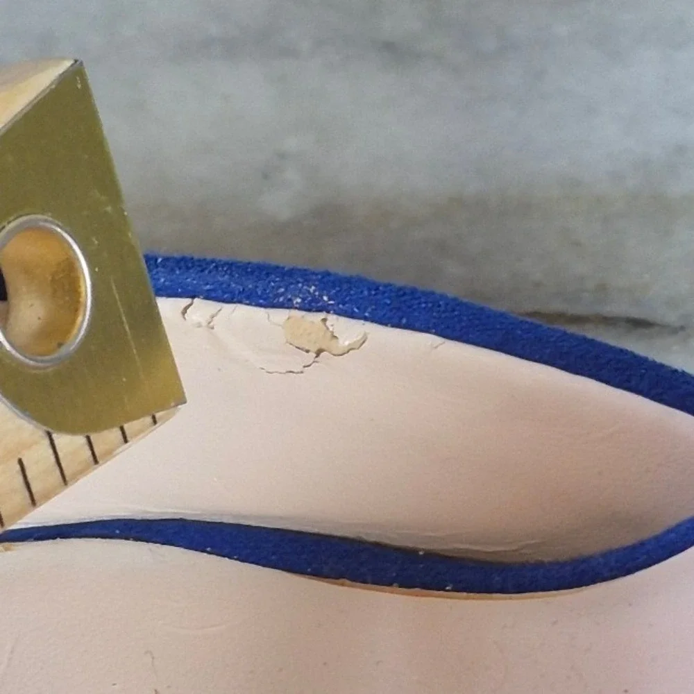 Jenn Ardor Royal Blue d'Orsay Pumps Pointed Toe Stiletto Heels 7.5 Wedding Guest